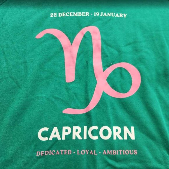 Anthropologie Green and Pink Capricorn Sweatshirt - Picture 3 of 8